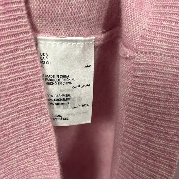 Charter Club Pink Cashmere Turtleneck Long Sleeve Sweater size S - Picture 6 of 8